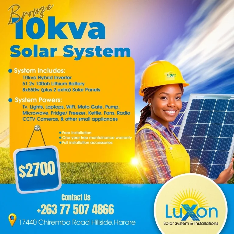 10 kva bronze solar system