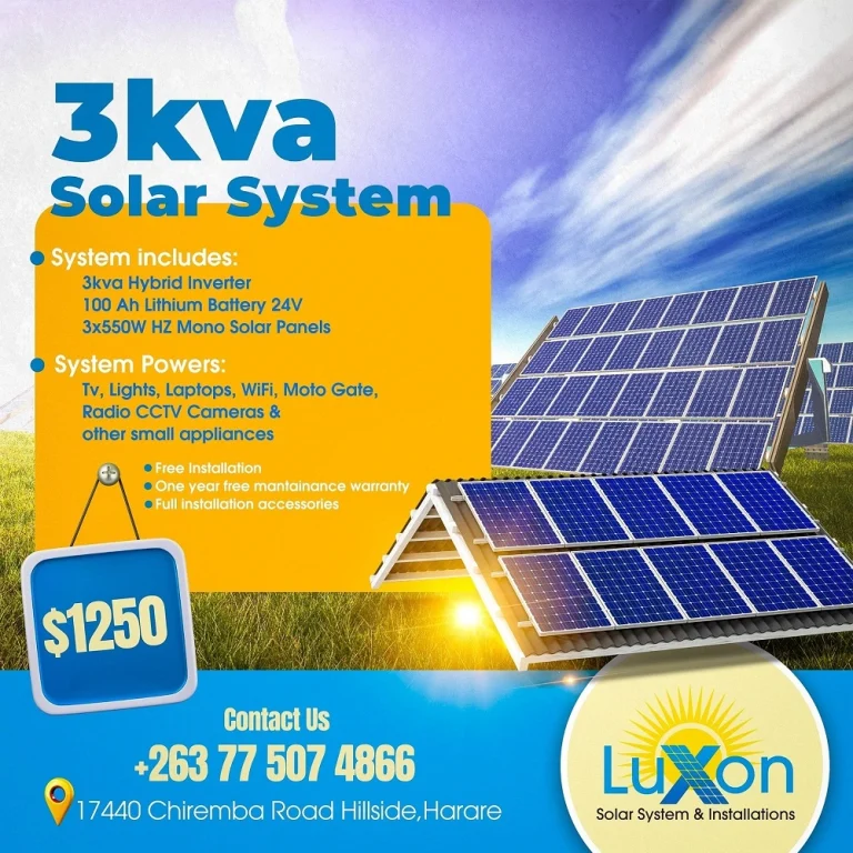 3 kva solar system