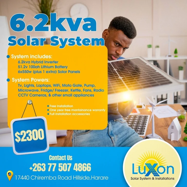 6 2 kva solar system